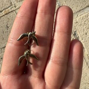 Bird Silver Stud Earrings